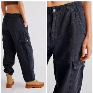 Free People We The Free All Star Cargo Pull On Jeans